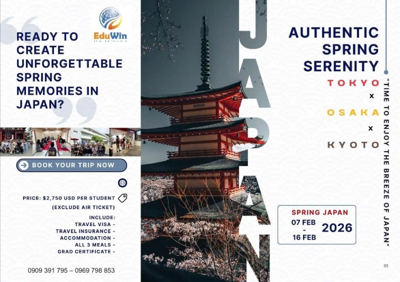 Du học trải nghiệm Tết tại Nhật Bản 2026