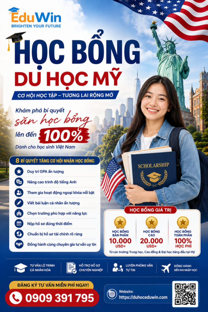 học bổng du học Mỹ