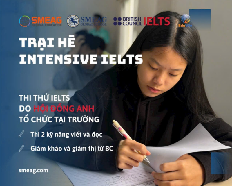ĐẶC QUYỀN DÀNH RIÊNG CHO HỌC VIÊN Intensive IELTS tại SMEAG
