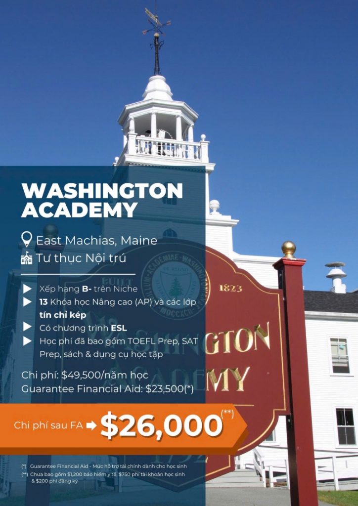 Washington Academy trường trung học nội trú Mỹ tại Maine
